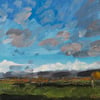 Autumn Sky with Geese (Framed Original)