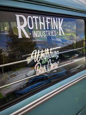 Image of Wolfsburg Bus Crew Rainbow/Chrome Sticker