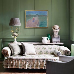 Image of Mid Century Oil Painting, 'Evening Walk,' BERNDT OLOF SJÖWALL WAS £495.00