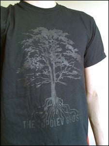 Image of 'Tree' Shirt - Black on Black