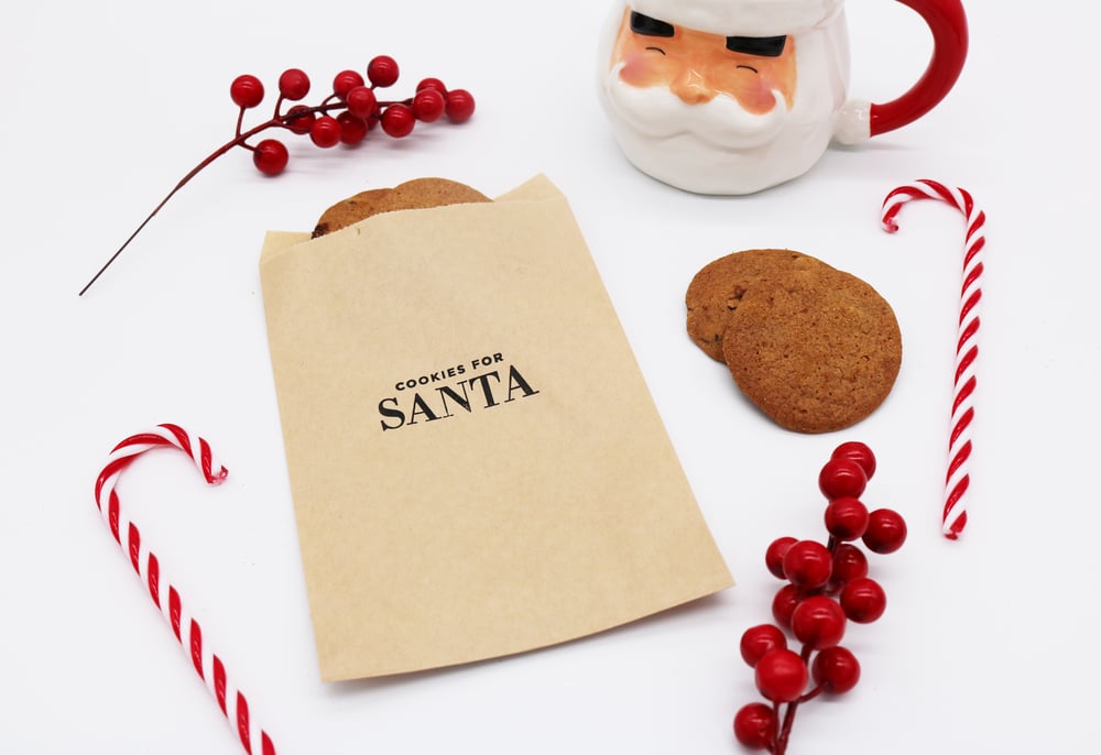 Image of Cookies for Santa Paper Treat Bag