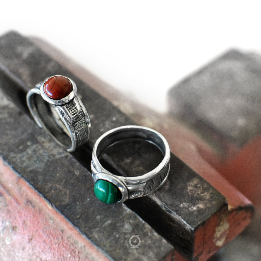 Anillo malaquita 7402