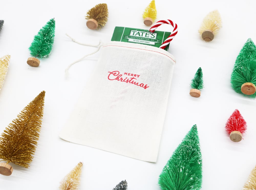 Image of Christmas Drawstring Treat Bag