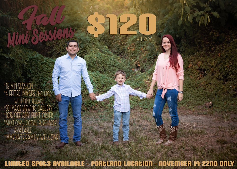 Image of Fall Mini Sessions - Portland