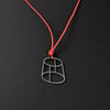 PENDANT  silver oxydised, #032-52