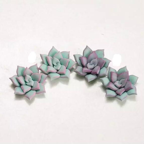 Image of Mint Succulent Studs