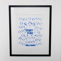 1988 World Series Champions Los Angeles Dodgers Print
