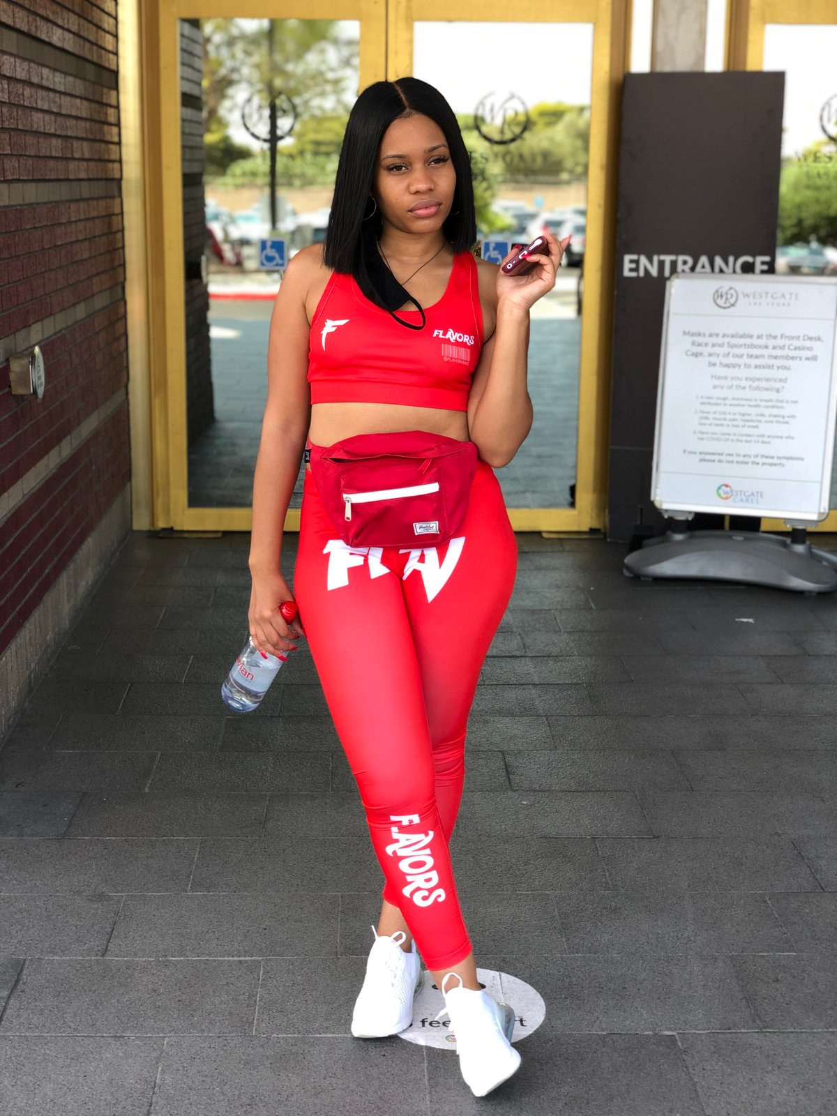 Image of Red FLAVORS Sports Set