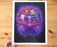 Image 2 of Cat Brain 11 x 14" Print