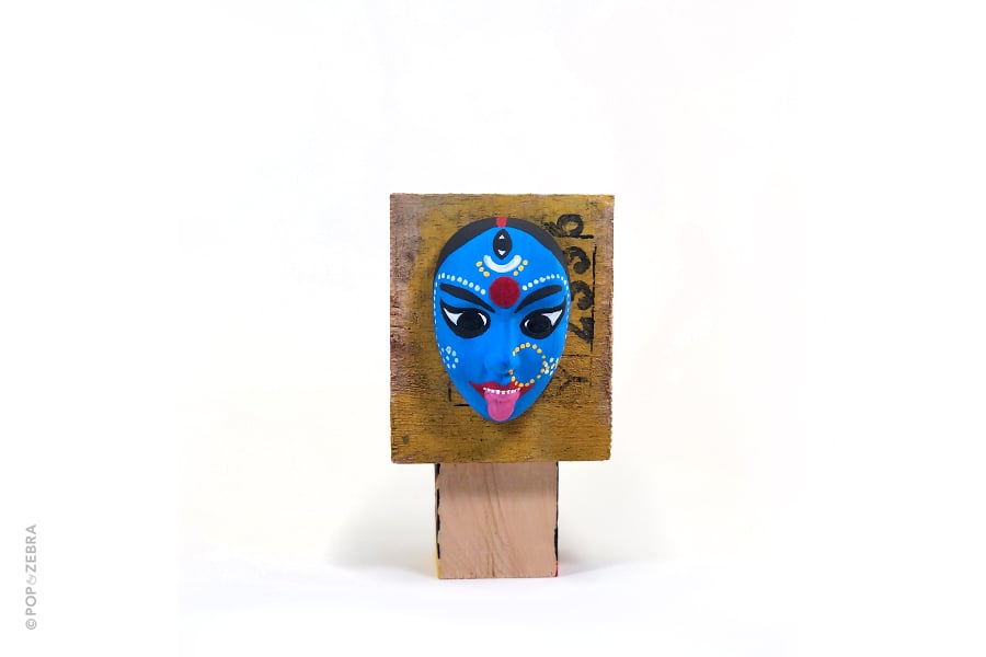 Goddess Kali Blue Face Mask