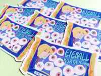 K u r a p i k a Anime Inspired Eyeball Candy Sticker | Anime Fanart
