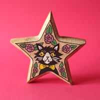 Image 2 of KITTY WOODEN STAR