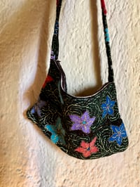 Image 1 of Flower power shoulder purse 