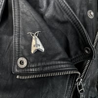 Image 6 of Clymene Moth necklace or lapel pin in sterling silver
