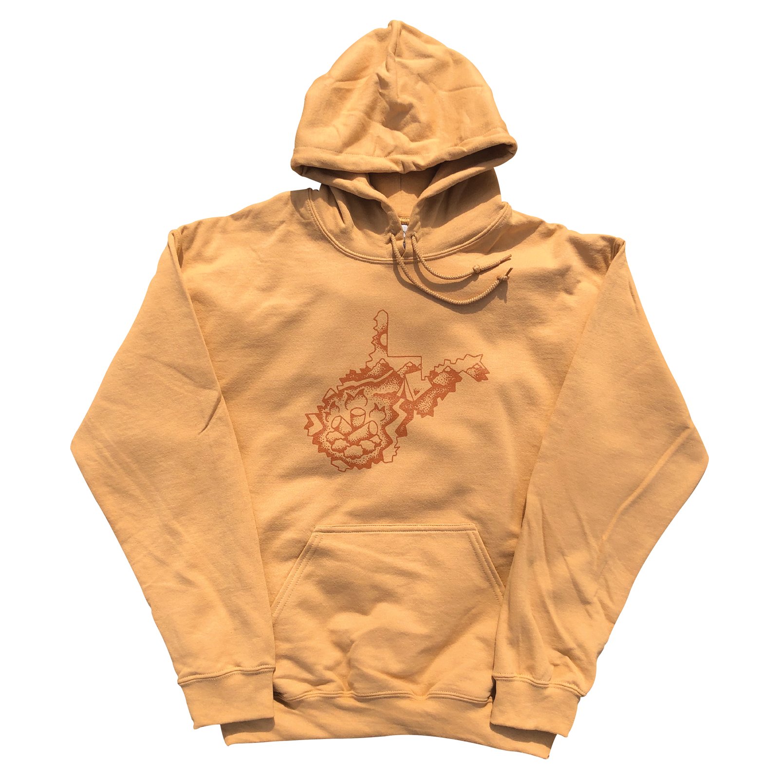 old gold hoodie