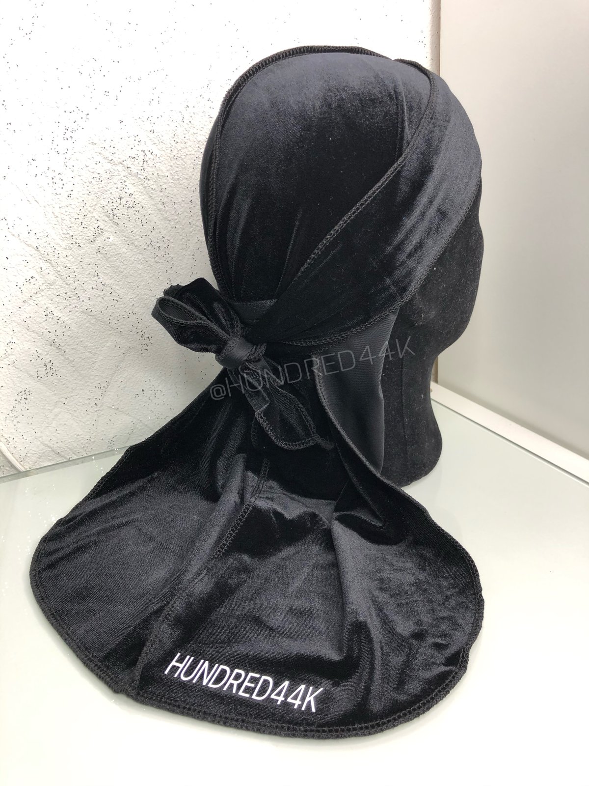 PREMIUM VELVET DURAG- BLACK