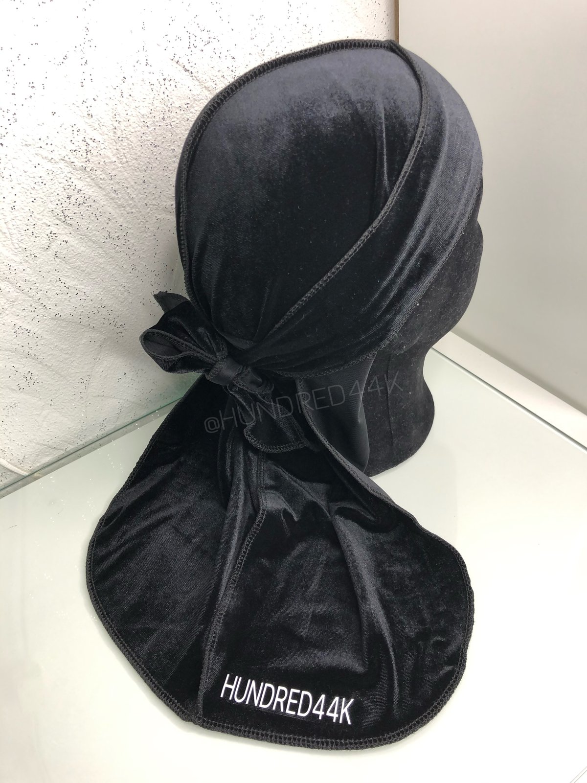 PREMIUM VELVET DURAG- BLACK