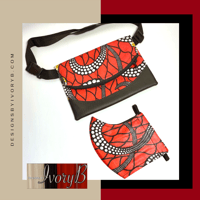 Image 1 of Fanny Pack and Matching Mask Designs By IvoryB Custom 