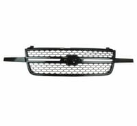 Image 1 of 03-06 SILVERADO HD GRILL BLACK