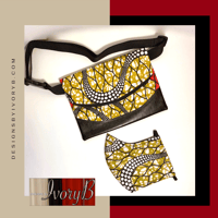 Image 1 of Fanny Pack and Mask Matching Set Designs By IvoryB