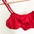 Red Ruched Scrunchie Bralette Image 2