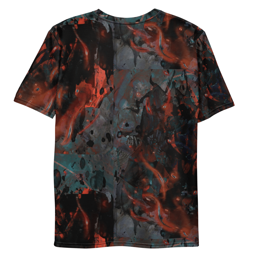 Image of smoke/blood all over print t