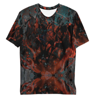 Image 4 of smoke/blood all over print t