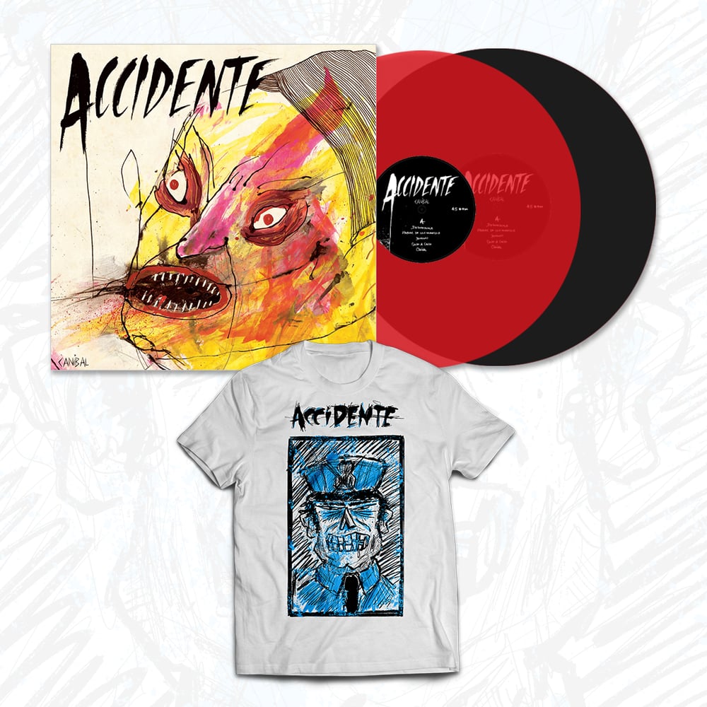Image of Accidente BUNDLE ("Caníbal" LP + "Policía No" Tshirt)