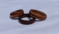 Turned wood ring