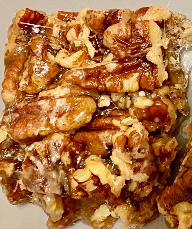 Pecan brittle in a box