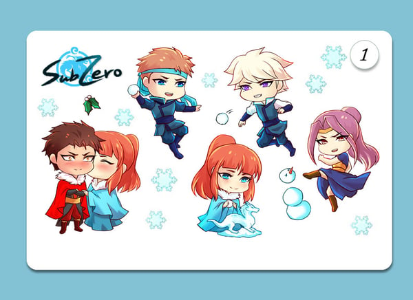 Image of SubZero Holiday Stickers 