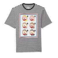 'Rebecca Goodhair' B&W Striped Shirt