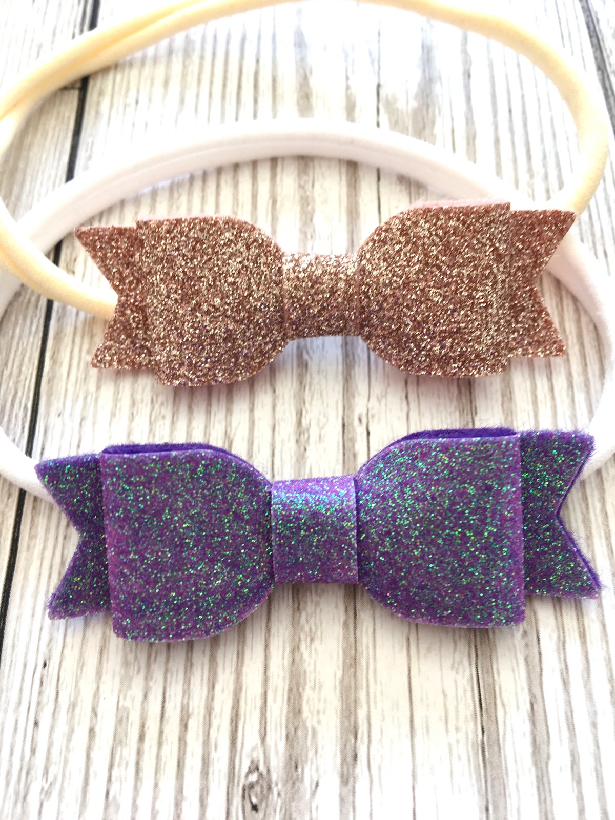 Image of Glitter bow Alice or soft headbands