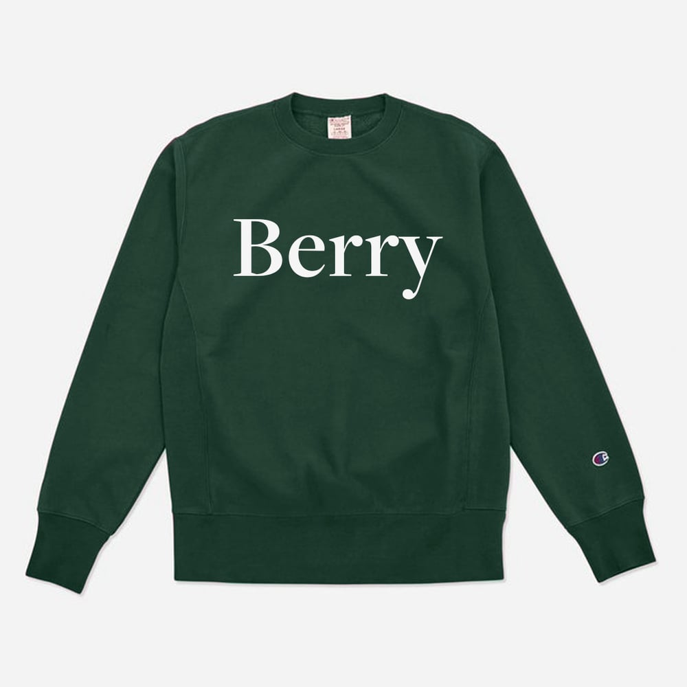 Berry crewneck (Green/White)