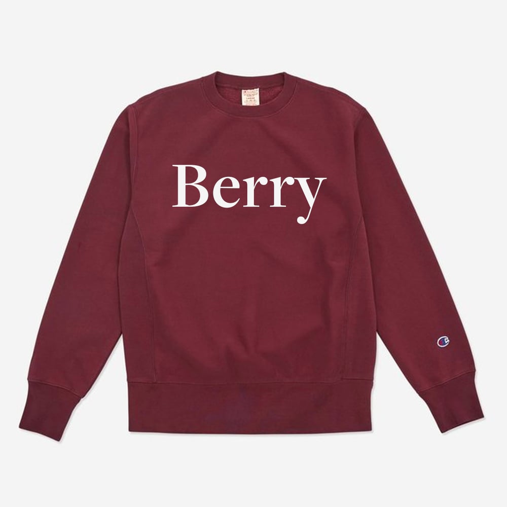 Berry crewneck (Maroon/White)