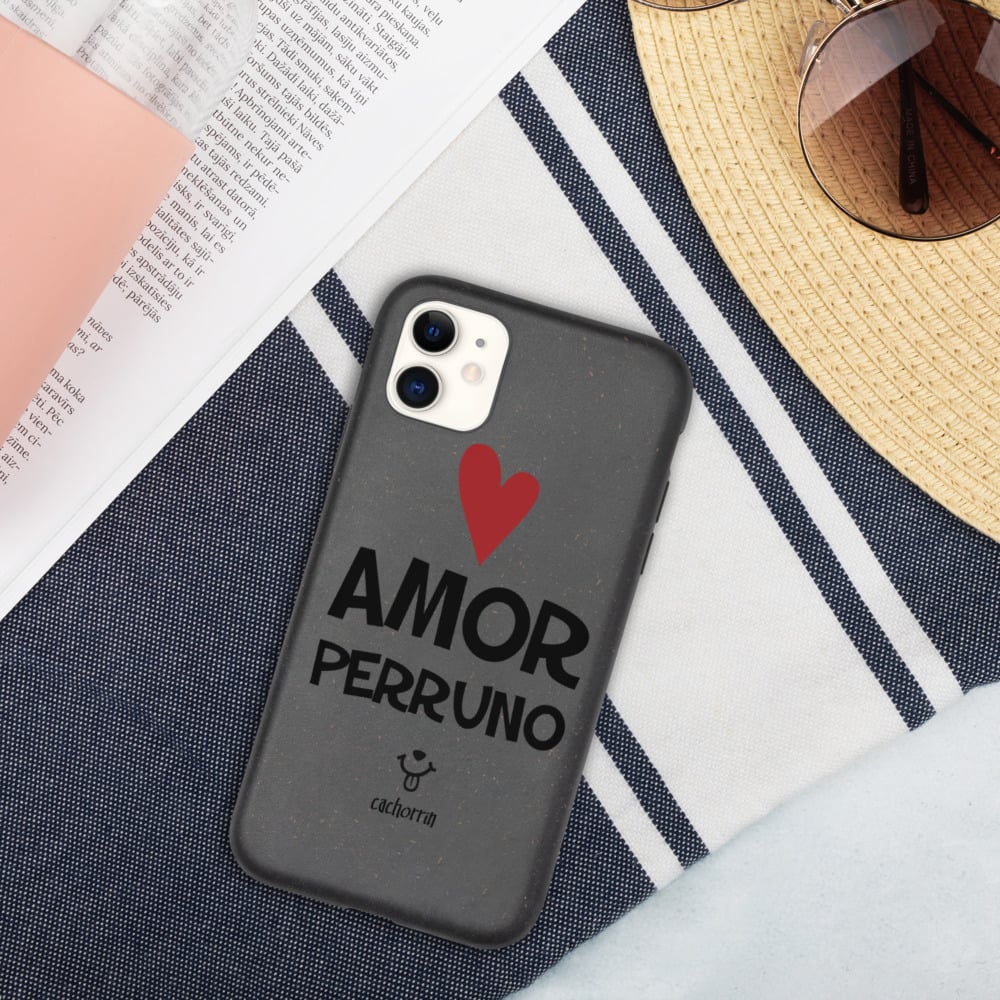 Image of Funda de móvil biodegradable Amor Perruno