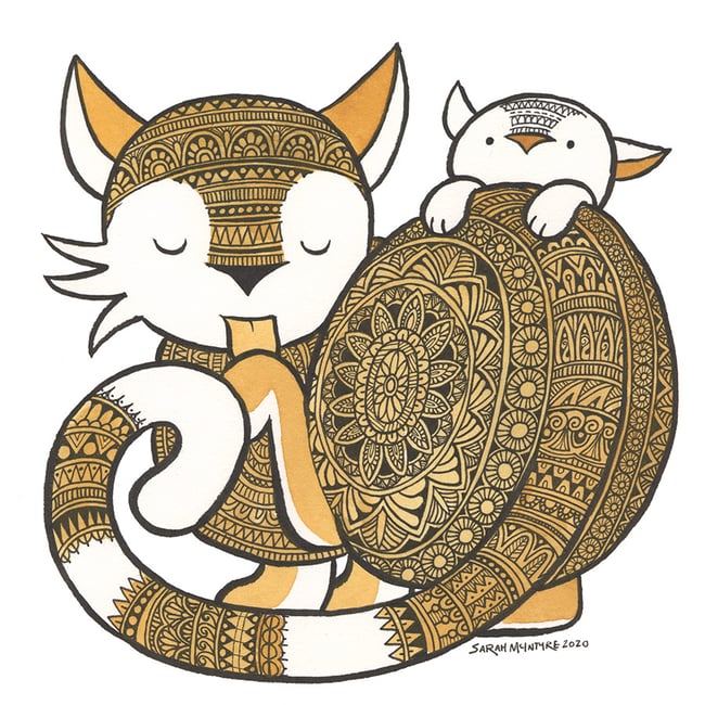 CAT CARDS - variety pack of 5