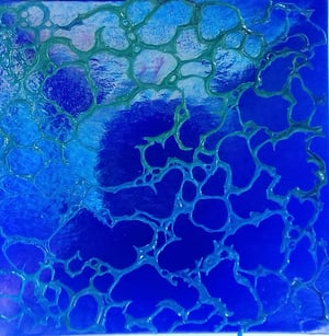 Sparkling shore collection  Irredescent blue  Large