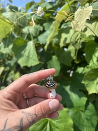 Image 2 of “rainbow clouds” mushroom pendant 