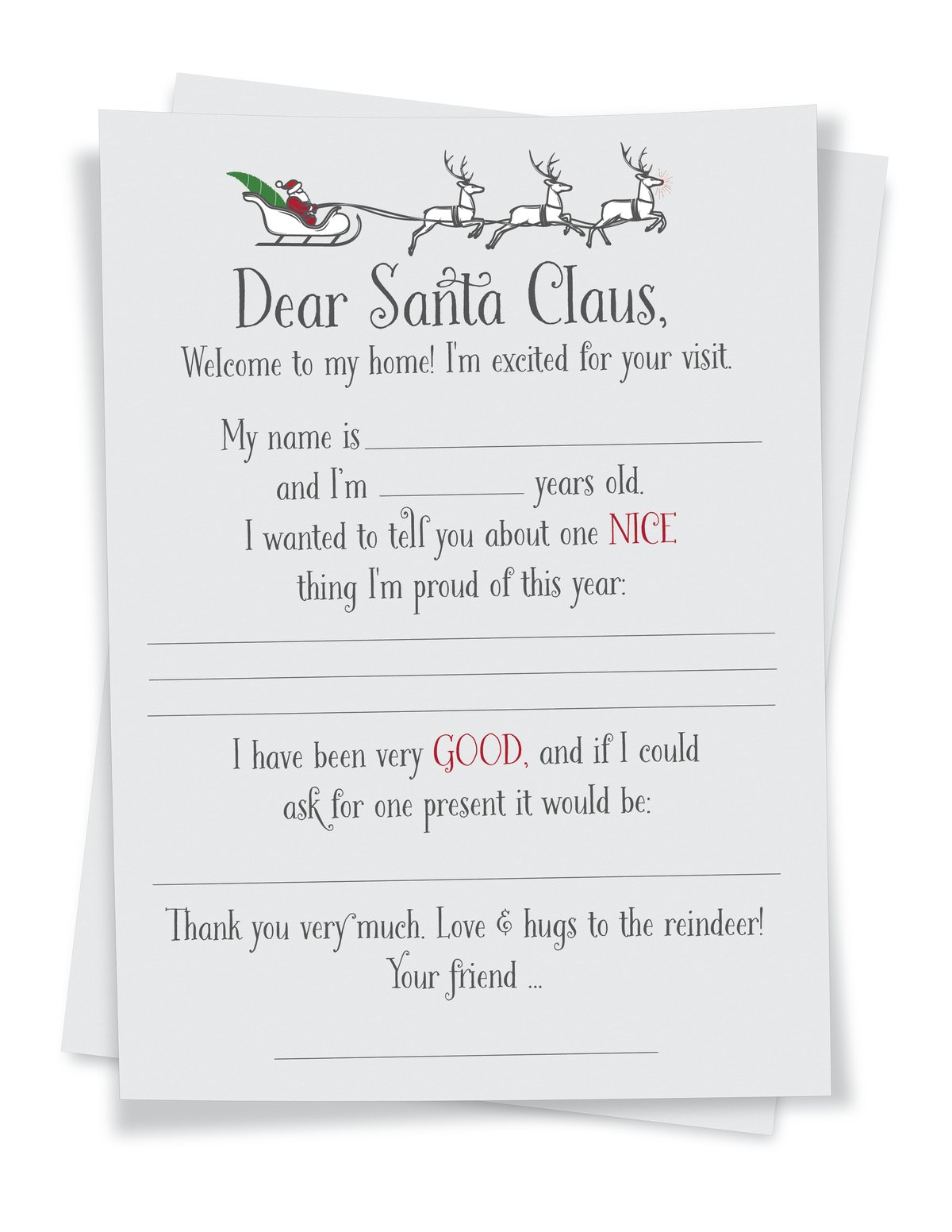 Write a Letter: Dear Santa Claus