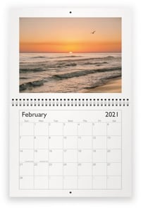 Image 2 of YEAR AT THE BEACH CALENDAR 2021