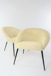 Image 3 of Fauteuil coquille ronde ivoire