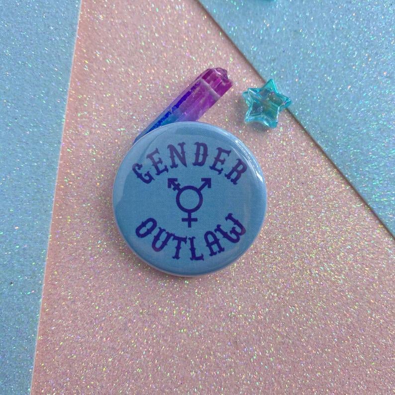 Image of Gender Outlaw Button Badge