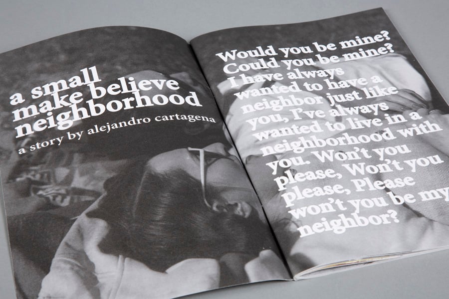 A Small Make Believe Neighborhood signed - Alejandro Cartagena