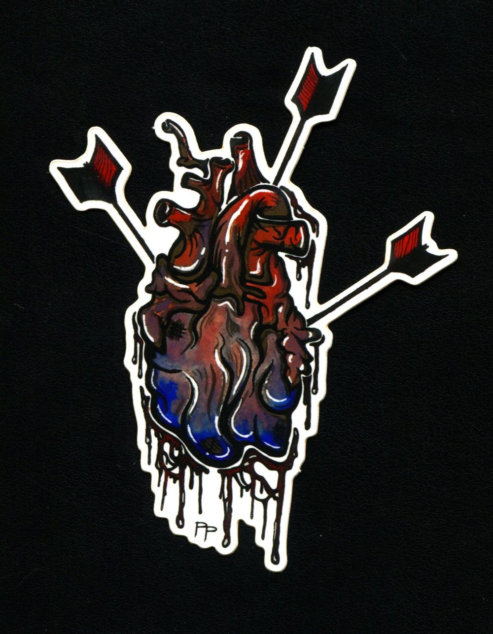 Shot Through The Heart Sticker