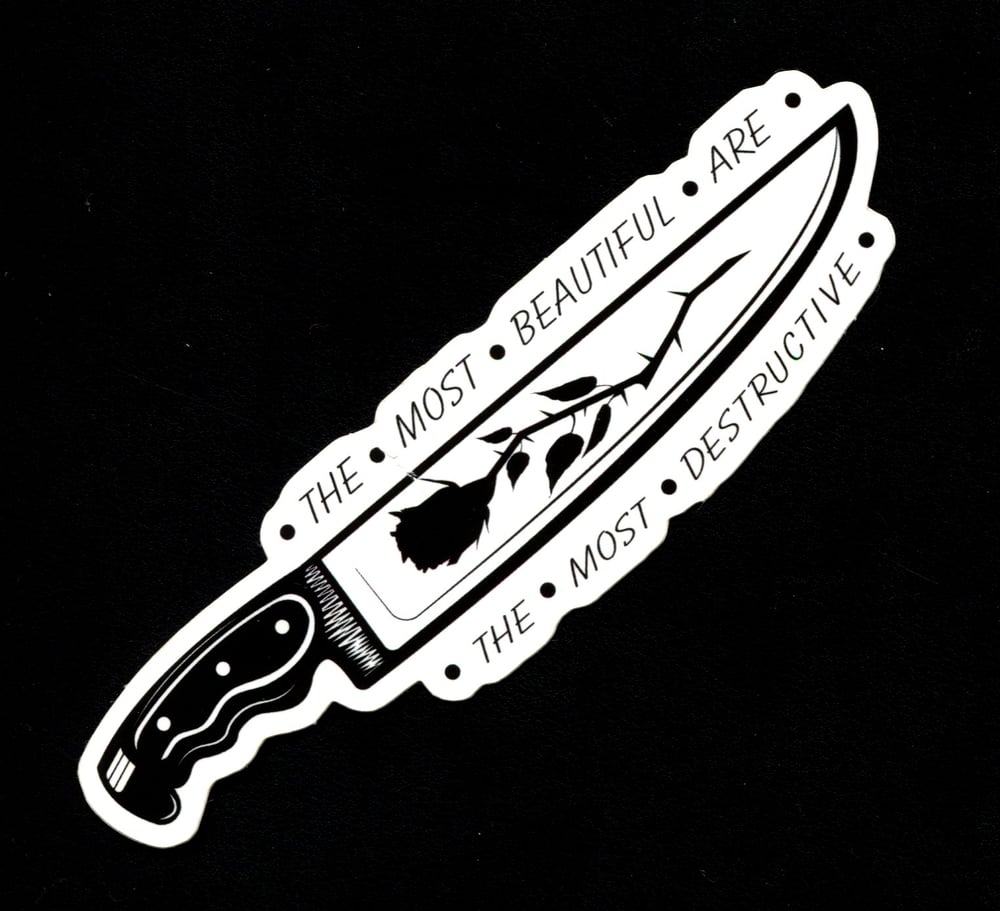 Most Beautiful / Most Destructive Sticker