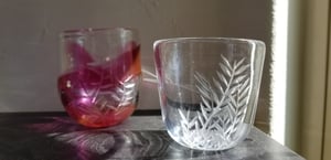 Image of Bamboo leaf pattern cup