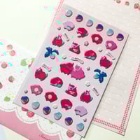 Strawberry Sheep Puffy Sticker 