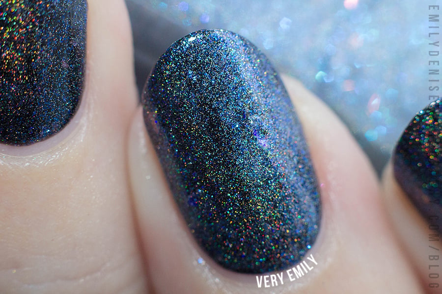 Image of ~Charlie’s Footprints~ icy blue holo flakie shimmer "Charlie Loves Bella" Spell Polish!