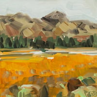Image 1 of Lakes Autumn Study (Harrop Tarn) (framed original)